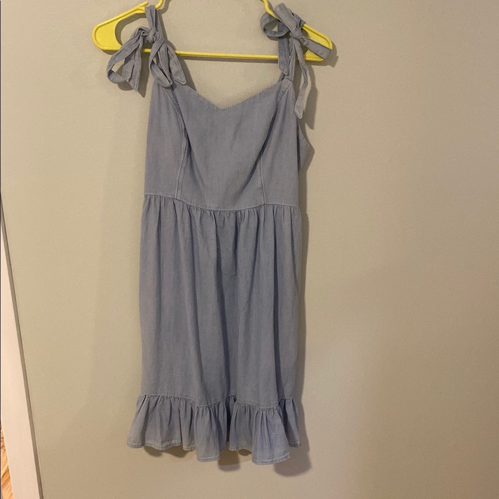 Old Navy Denim Dress with Bow Straps
